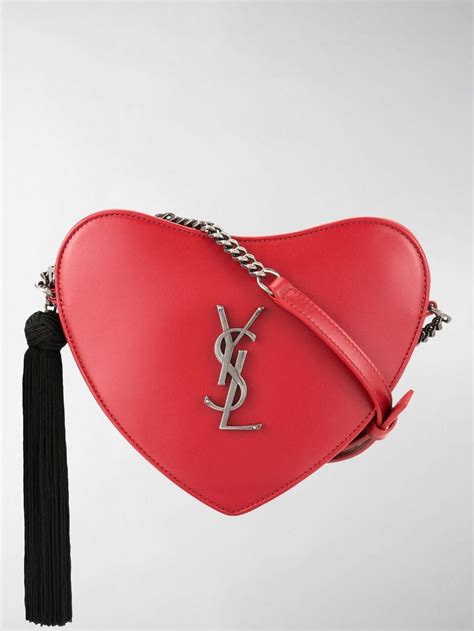 red heart ysl bag|YSL heart bag red.